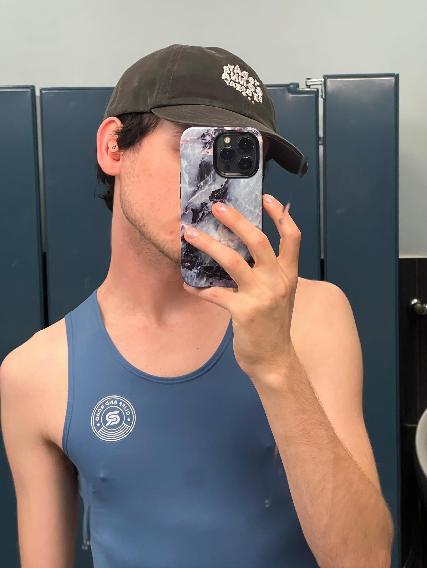 SculptureFit Tank – Azul | Men’s Fitted Compression Tank Top