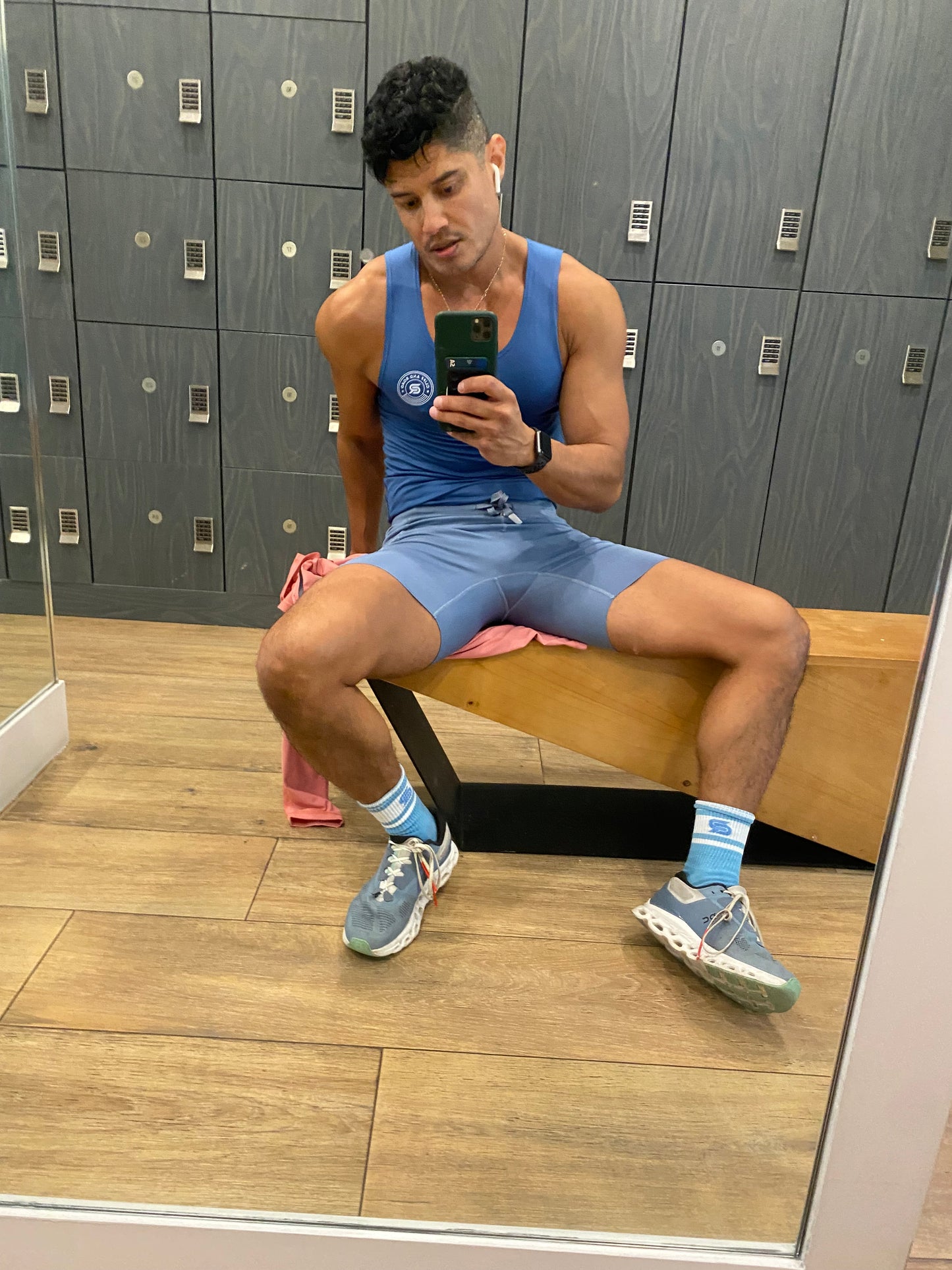 SculptureFit Tank – Azul | Men’s Fitted Compression Tank Top