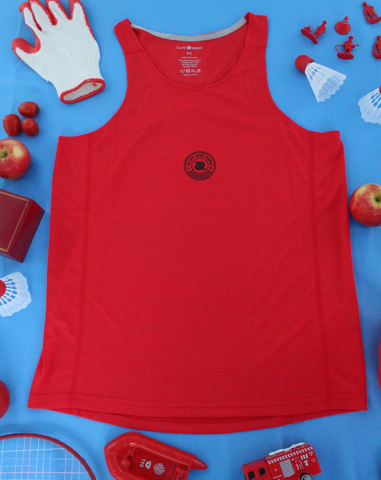The Navigator's Edge Tank in Crimson