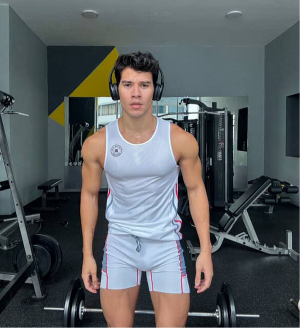 El Sierra Tank – Eagle | Men’s Relaxed Fit White Running Tank Top