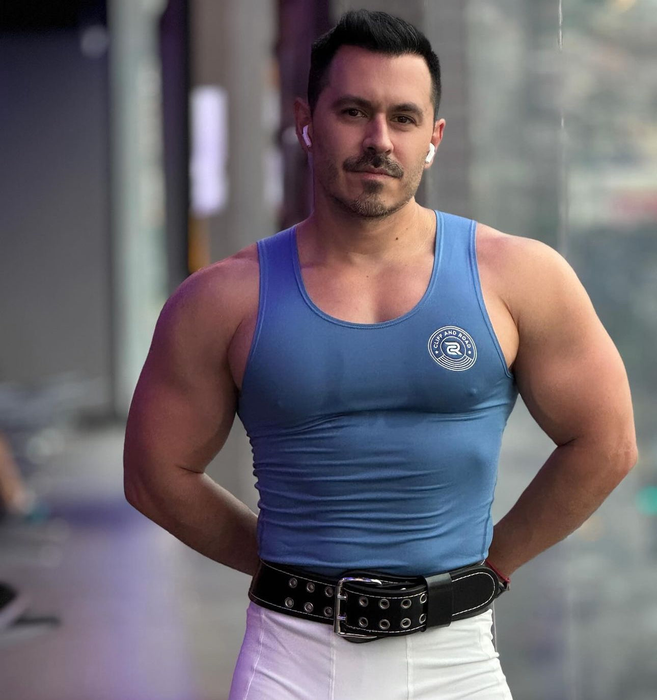 SculptureFit Tank – Azul | Men’s Fitted Compression Tank Top