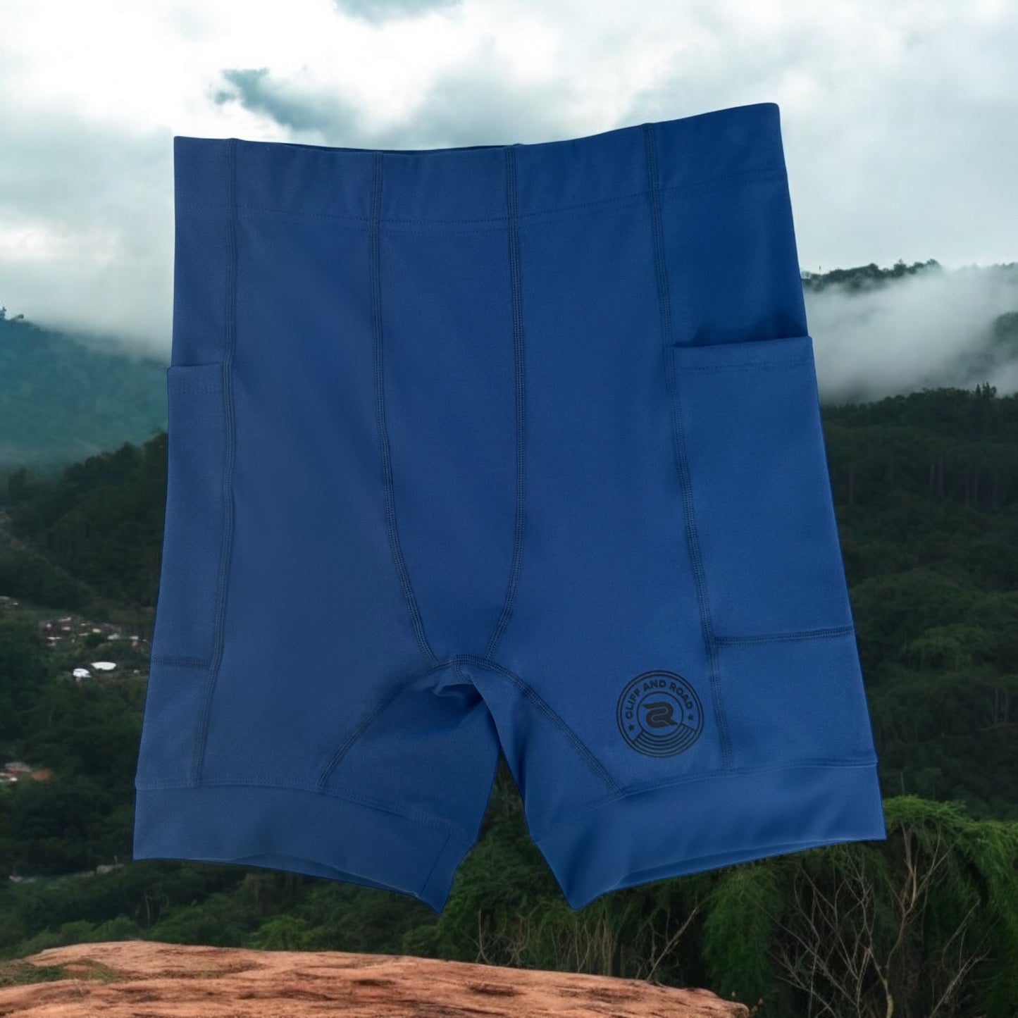 Cali Blue Fresco Compression Shorts – Premium Performa