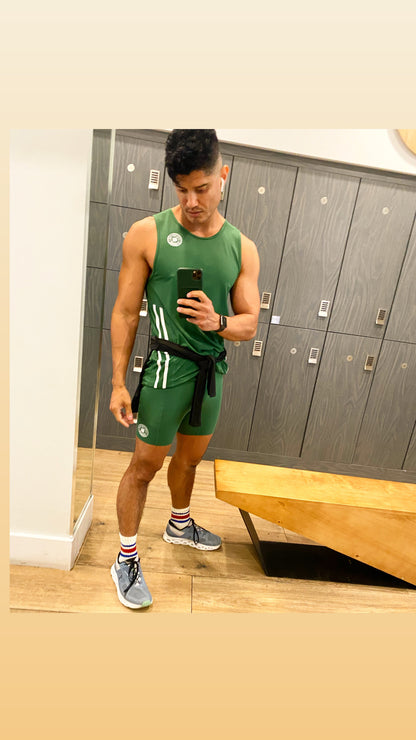 Sierra Tank in Nopal Green – Men’s Relaxed Fit Workout Tank Top