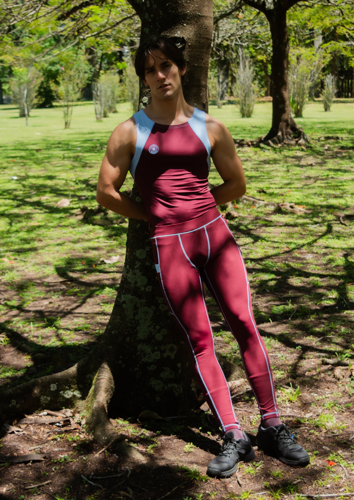 El Cabrón Tights in Vino 5 pocket