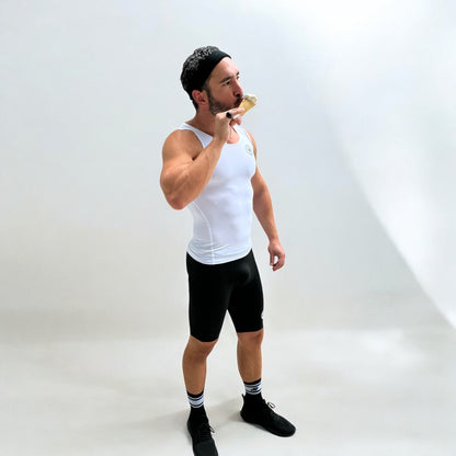 SculptureFit Tank – Polar White | Men’s Fitted Compression Tank Top