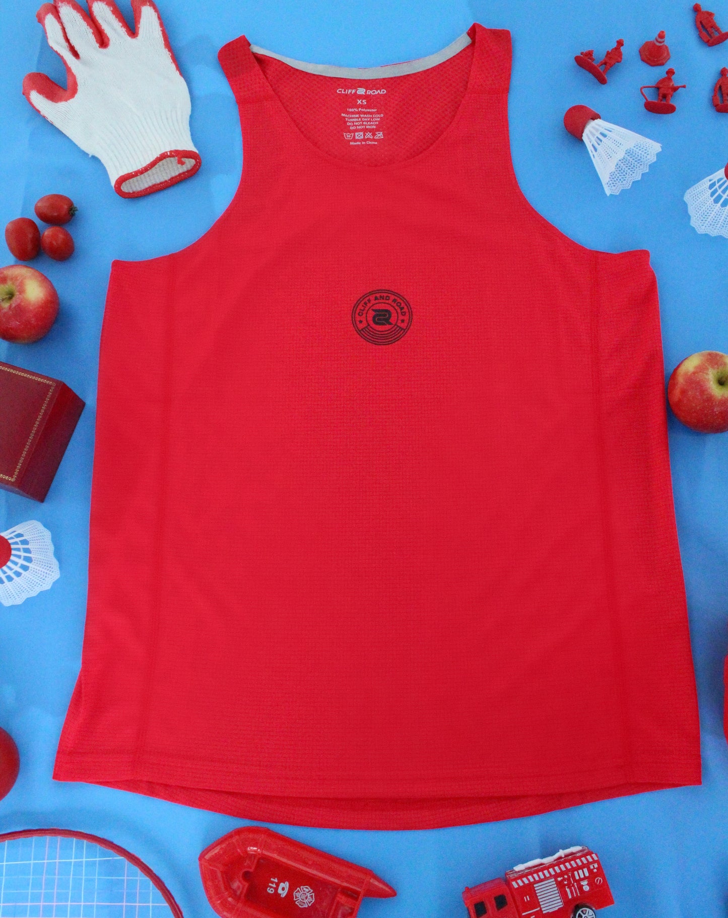 The Navigator's Edge Tank in Crimson