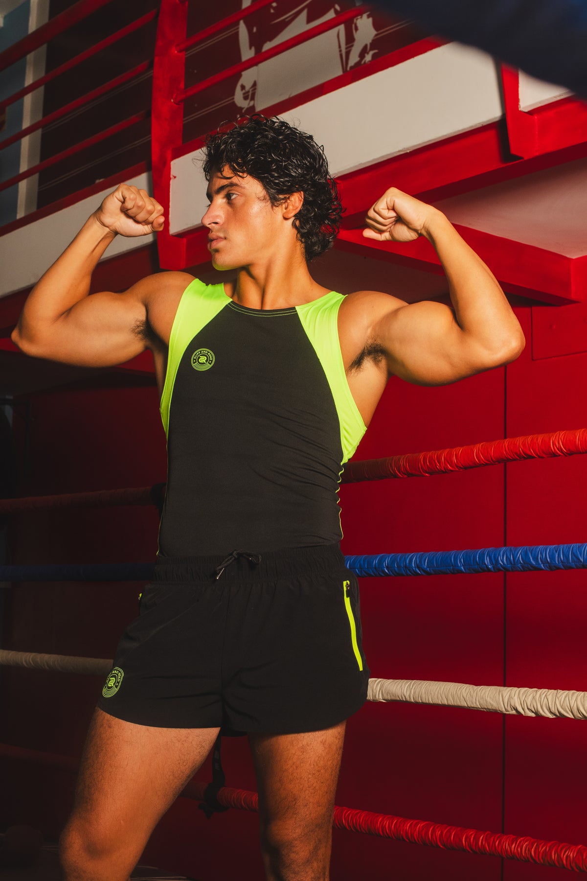 Camp Laurel Tank in Lucha   – Men’s Fitted Performance Tank