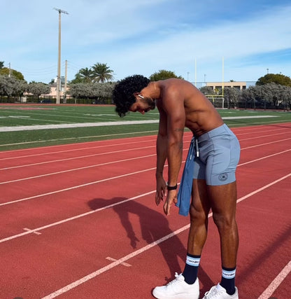 El Durant Short – Slate Azul | High-Performance  Spandex Training Shorts