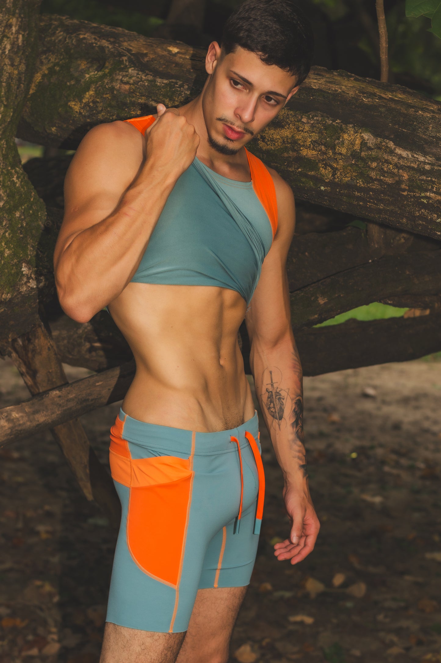 El Durant 5-Pocket Shorts in Volcán