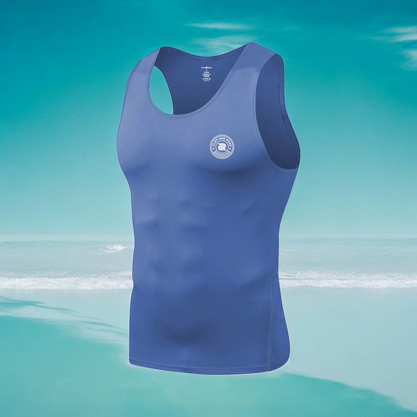 The SculptureFit tank in Azul