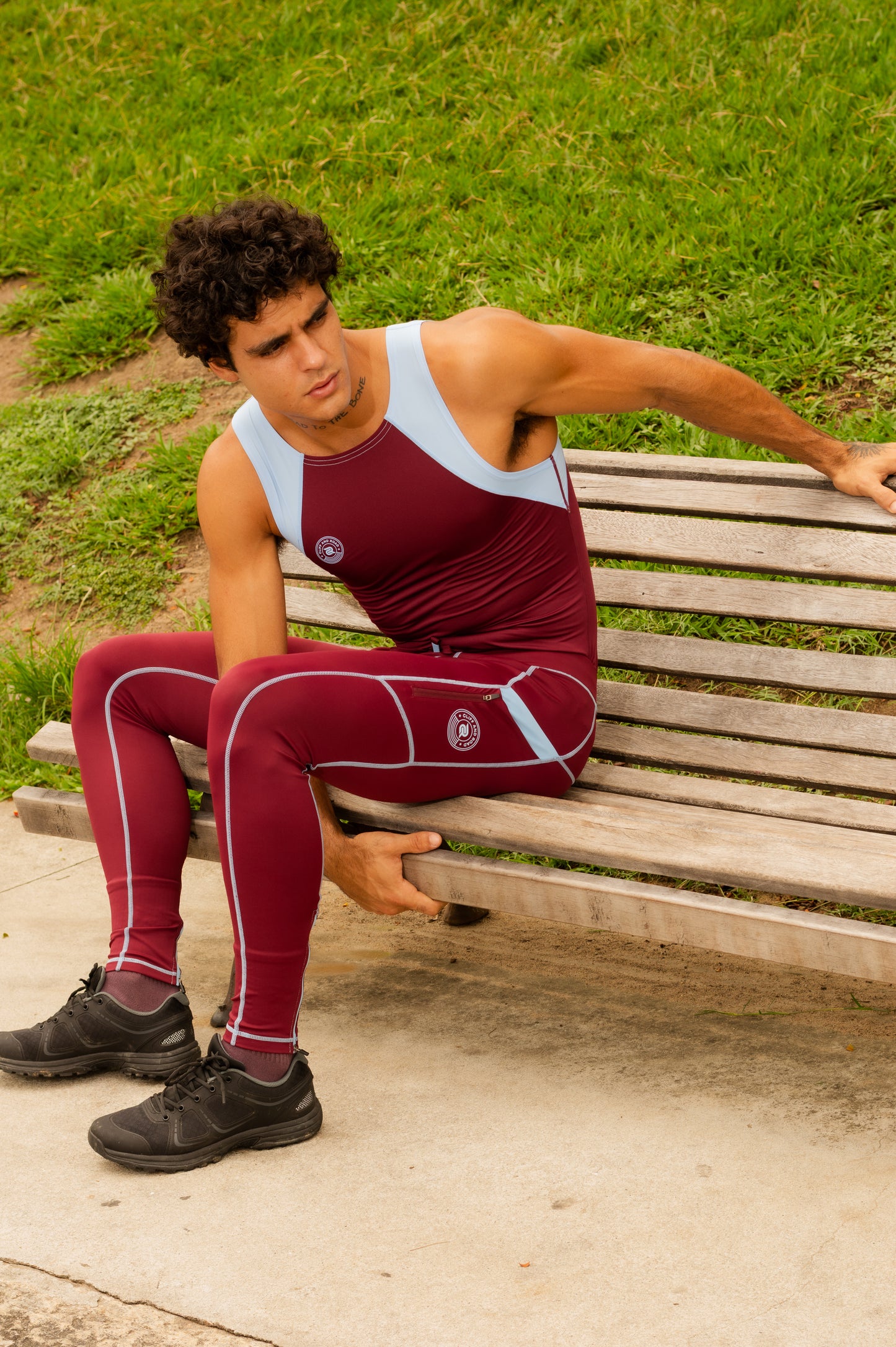 El Cabrón Tights in Vino 5 pocket