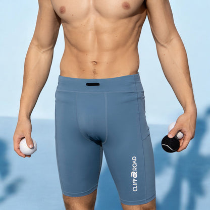 The Diego Racer short in Azul