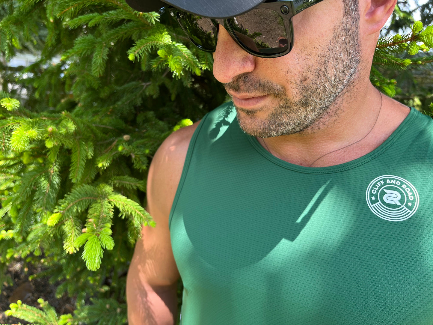 Sierra Tank in Nopal Green – Men’s Relaxed Fit Workout Tank Top