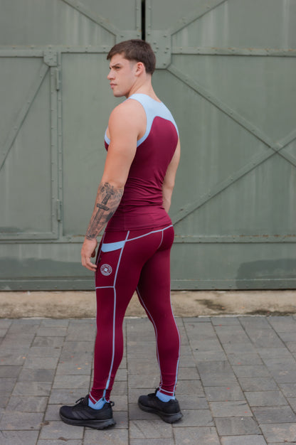 El Cabrón Men’s 5-Pocket Compression Tights – Vino