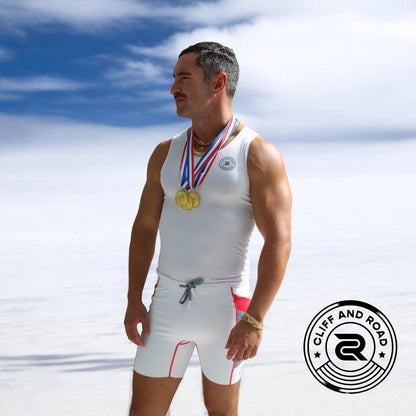 SculptureFit Tank – Polar White | Men’s Fitted Compression Tank Top
