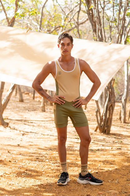 El Chavo 4 pocket Singlet in CAMPO | Men's Singlet with Pockets