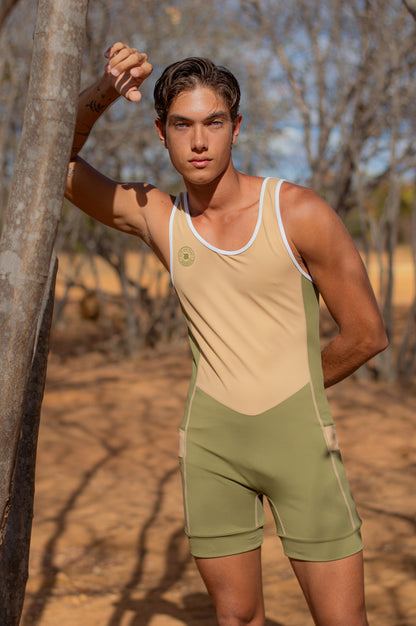 El Chavo 4 pocket Singlet in CAMPO | Men's Singlet with Pockets
