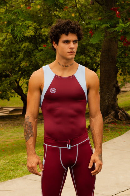 Camp Laurel Harness Back Tank – Men's Spandex Workout Tank – Vino
