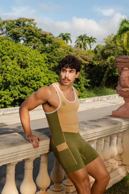 El Chavo Men’s Spandex Singlet with 4 Pockets – Campo