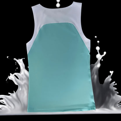 Camp Laurel Tank in Leche – Men’s Fitted Performance Tank