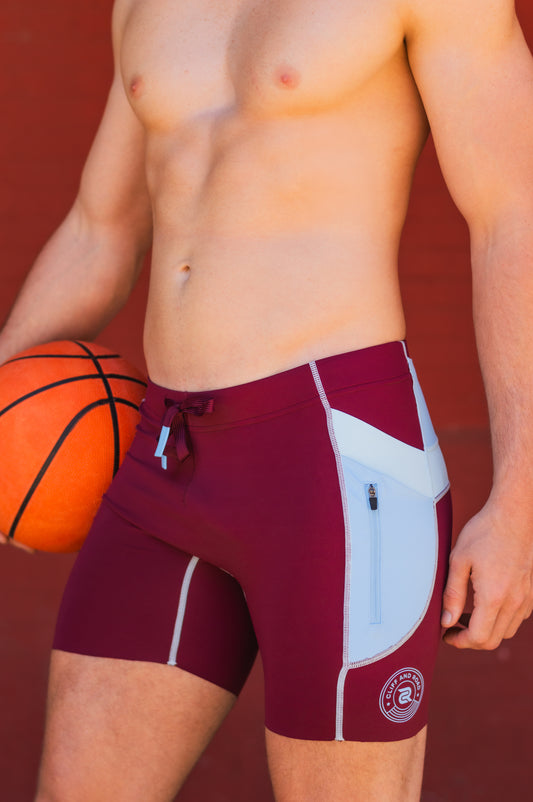 El Durant 5-Pocket Shorts in VINO