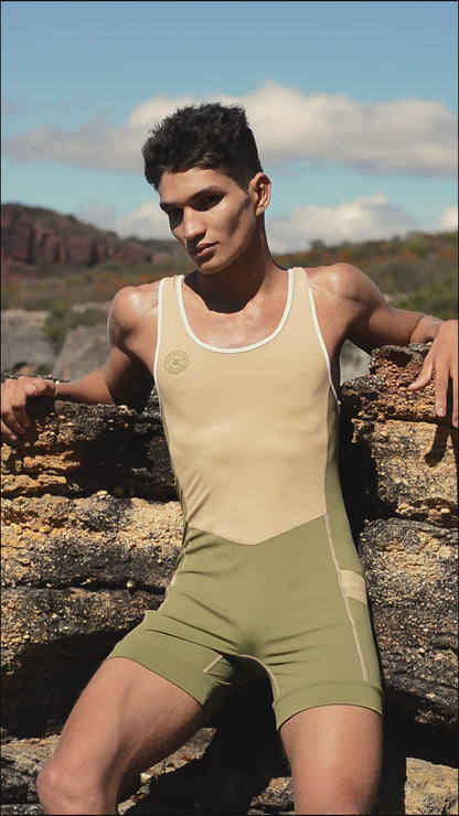 El Chavo 4 pocket Singlet in CAMPO | Men's Singlet with Pockets