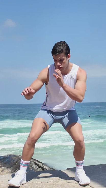 El Durant Short – Slate Azul | High-Performance  Spandex Training Shorts
